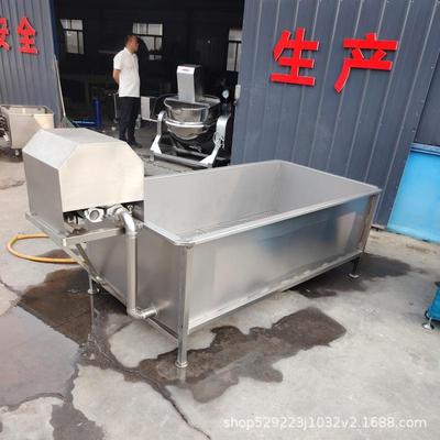 工厂用鸭货冷冻肉类商用解冻机流水线大型气泡化冻池不锈解冻池