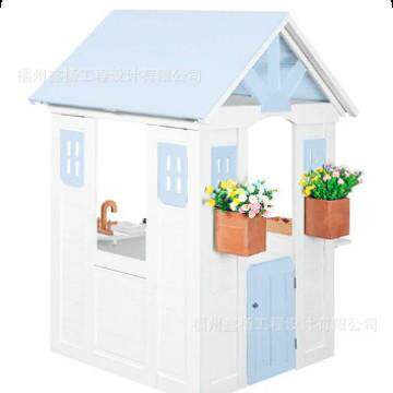 家庭室内户外小木屋儿童庭院互动游戏playhouse
