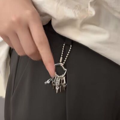 抽象挂饰精神状态良好钥匙圈搞笑