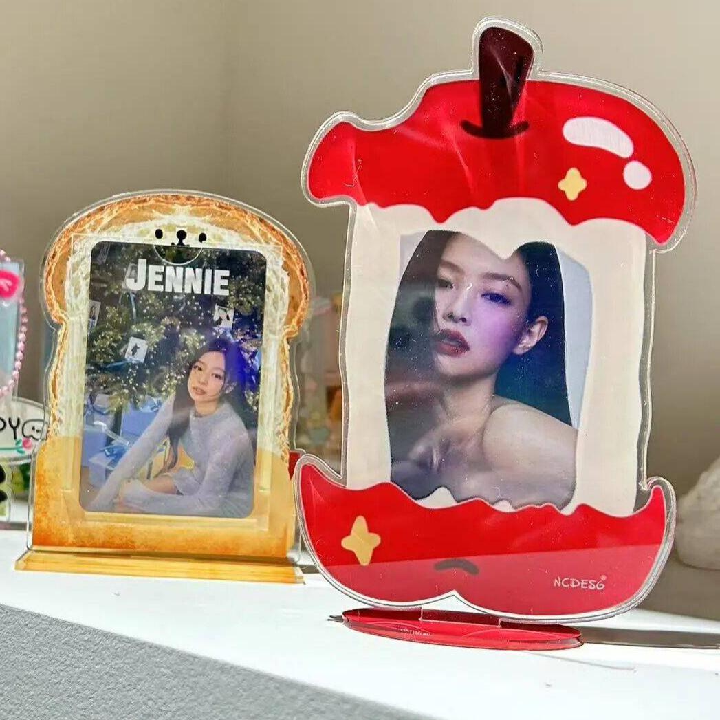 苹果小卡立牌明星3寸二次元插卡