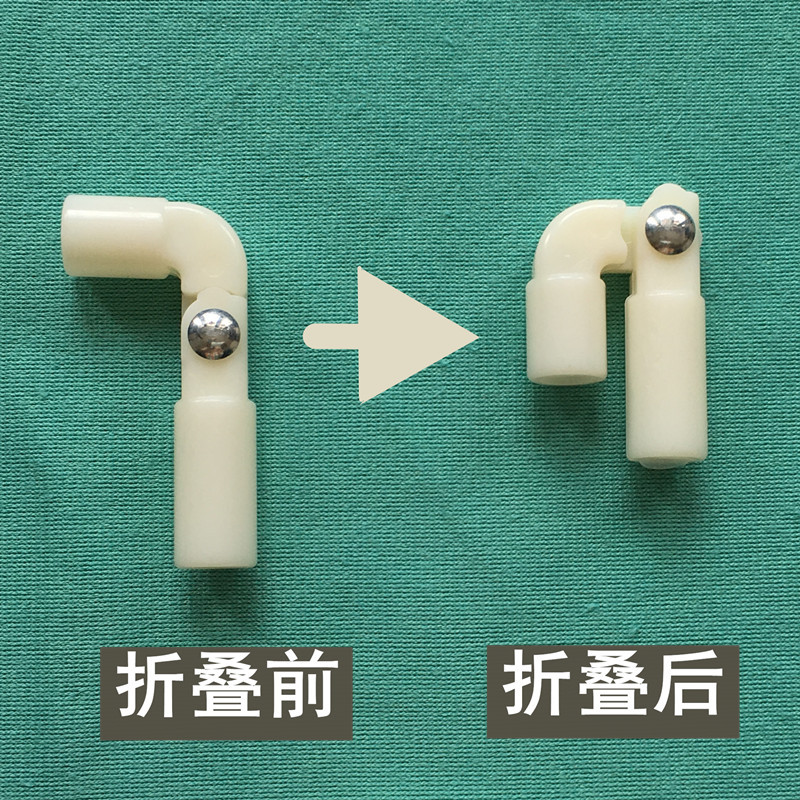 折叠蚊帐配件零件拐角90度二通
