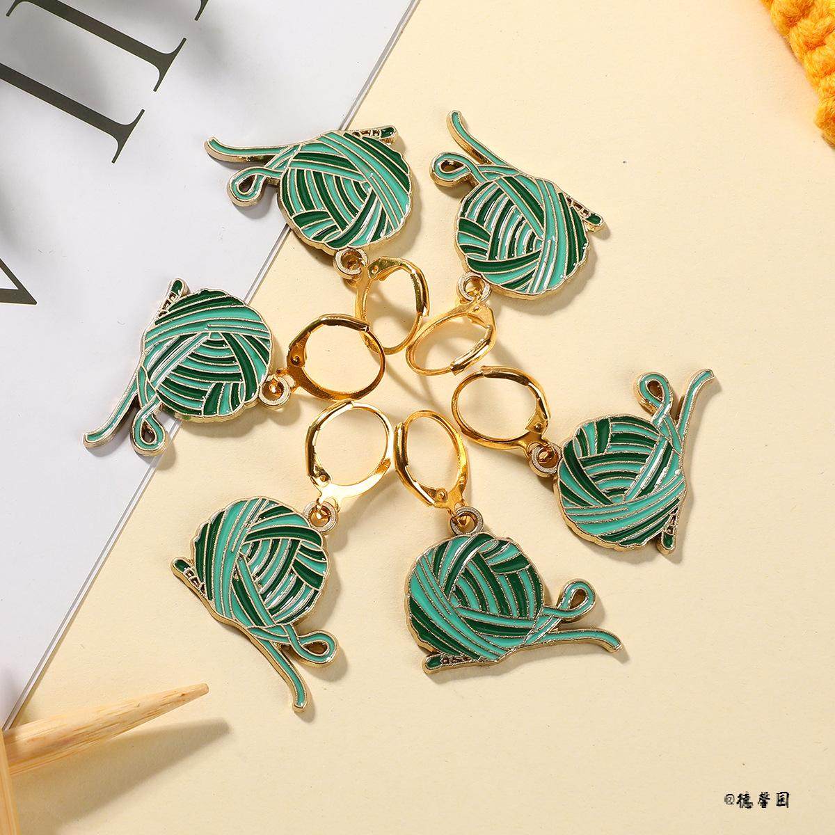 针堵开口记号扣毛衣记号扣手作吊坠毛线球滴油金色毛衣针手工编织,居家布艺,线号签/线号贴,淘宝优惠券,粉丝福利购,淘宝优惠卷