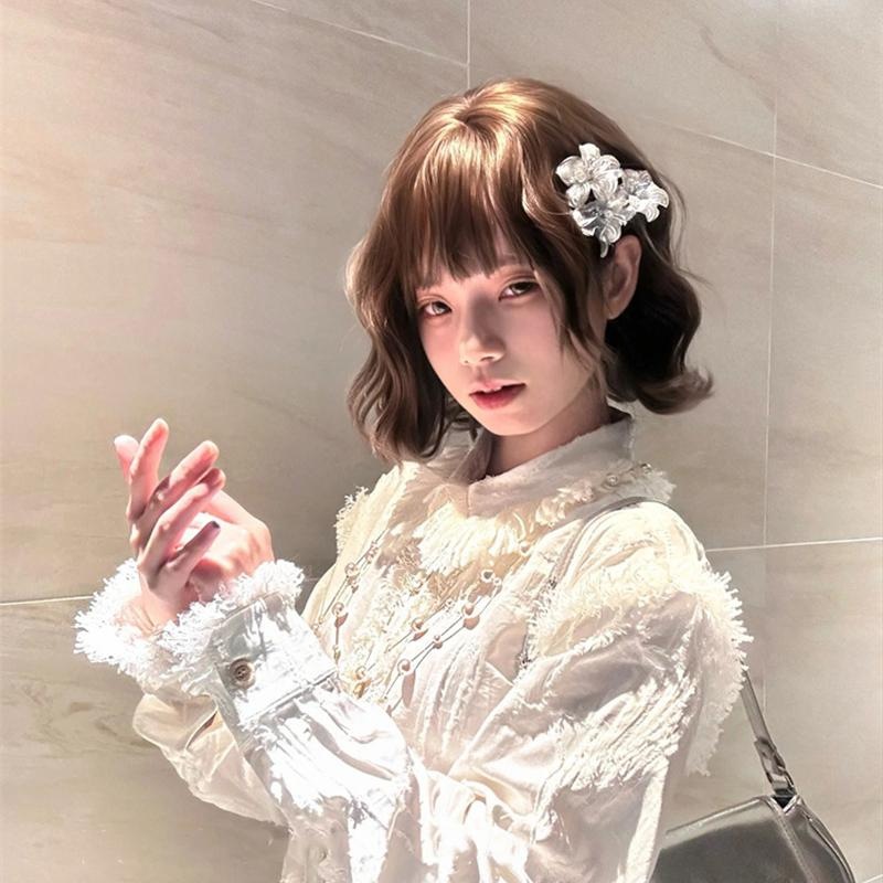 高级新款包出片樱花发夹仿真花朵