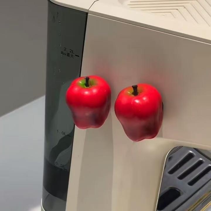苹果冰箱贴送朋友留言贴树脂