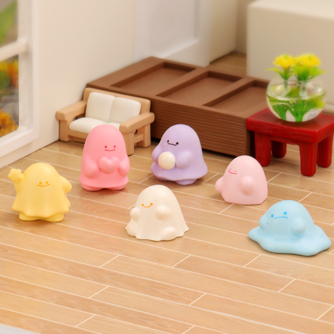 小彩人摆件稳定装饰品小众迷你