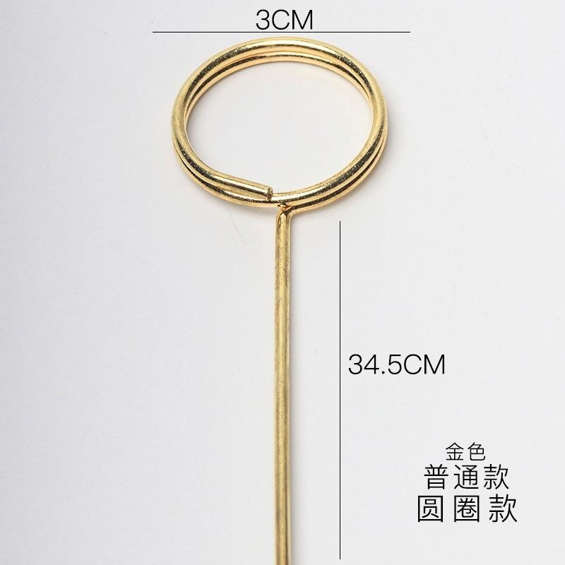 LA朴町卡片插签金属镀金贺卡夹