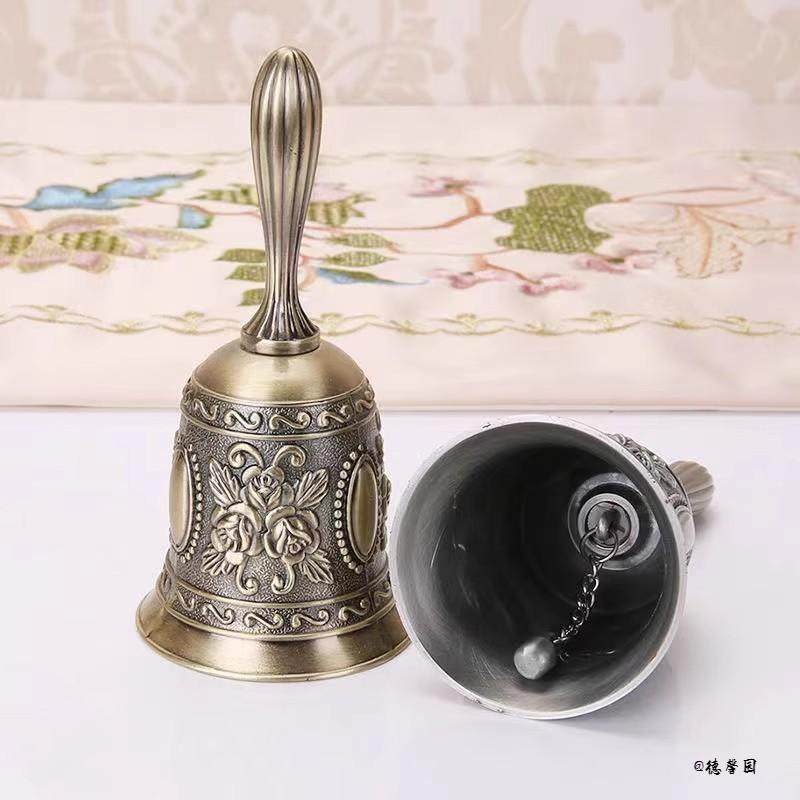 时尚欧式优雅锌合金手摇玫瑰花小铃铛 餐厅饭店传菜铃 手摇式铃铛,家居饰品,桌面摆件,淘宝优惠券,粉丝福利购,淘宝优惠卷
