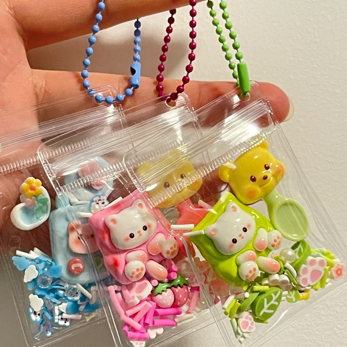 小清新彩色莫兰迪色咕盘自由咕卡