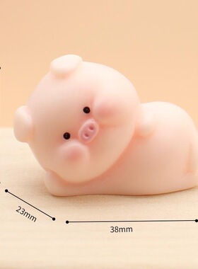 迷你呆萌装饰桌面可爱小猪工艺品