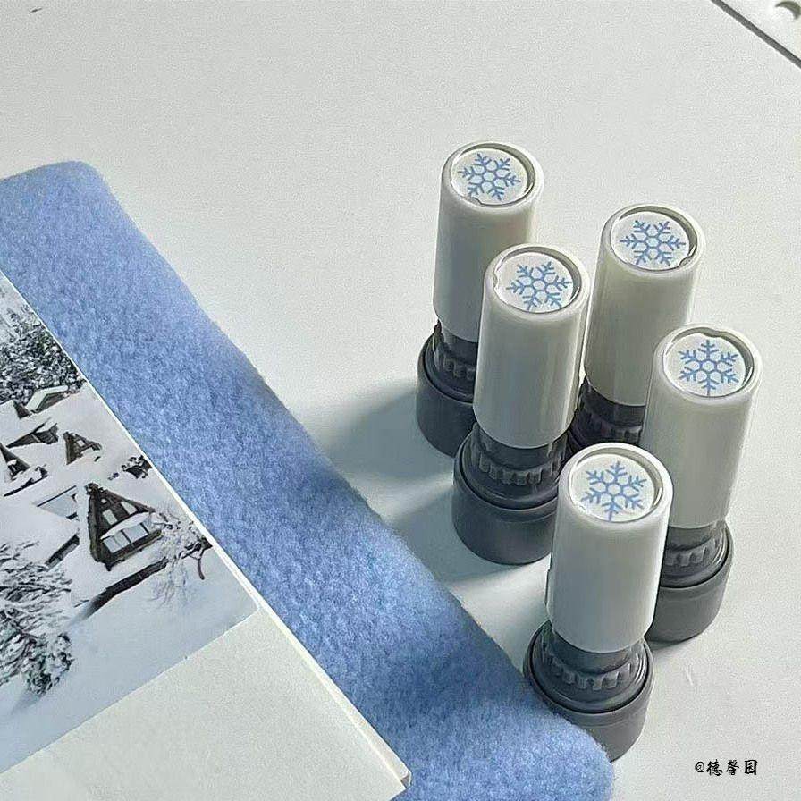 配件可爱蓝色雪花印章DIY装饰工具手帐雪天氛围感主题精致冬季,文具电教/文化用品/商务用品,手帐印章,淘宝优惠券,粉丝福利购,淘宝优惠卷