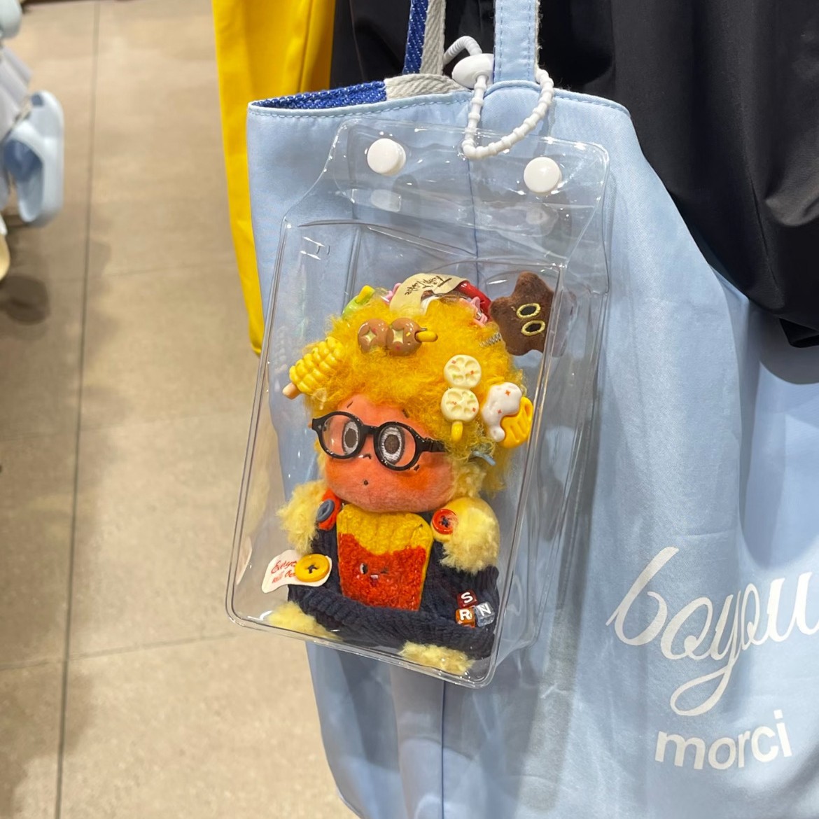 简约娃包泡泡玛特防尘包牛奶盒