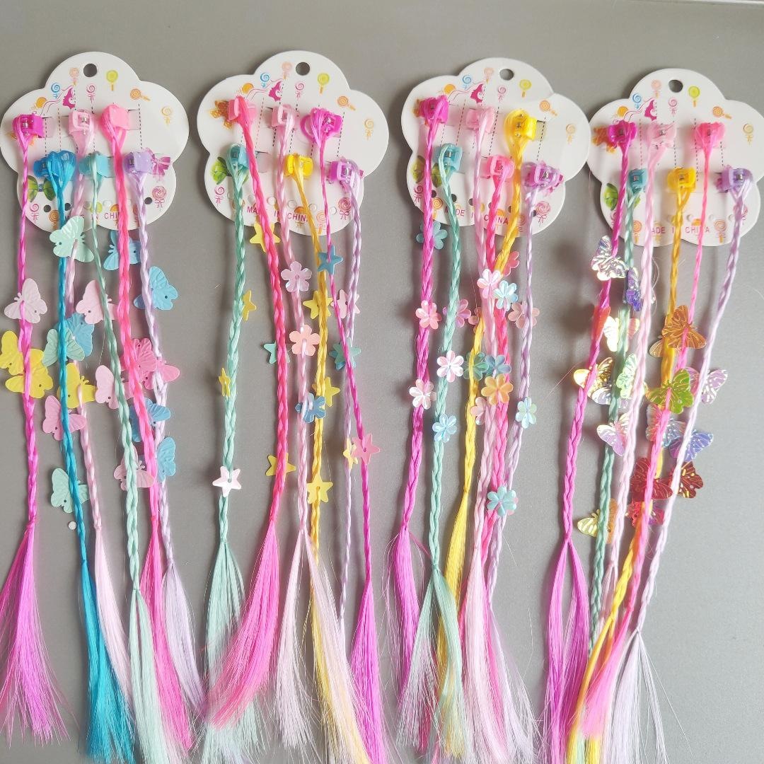 混装蝴蝶演出假发五角星彩色爱心