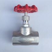 6分 304不锈钢丝扣截止阀 4分 16P内螺纹蒸汽截止阀 1寸 J11W