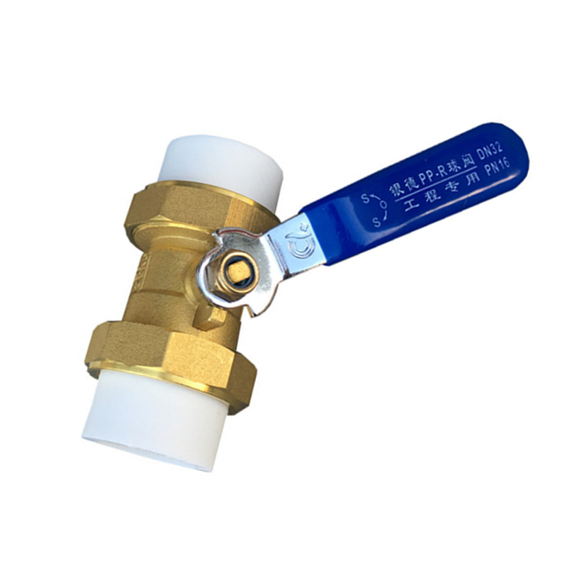 银德全铜PPR水管管件配件PPR双头活接铜球阀热熔管阀门20 25 32