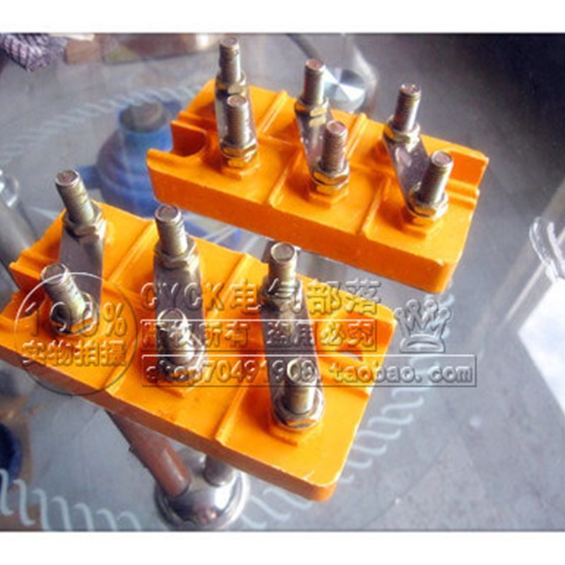 对角线接线板  JO3型 22-30kw 电动机接线板 孔距105MM   M8杆子