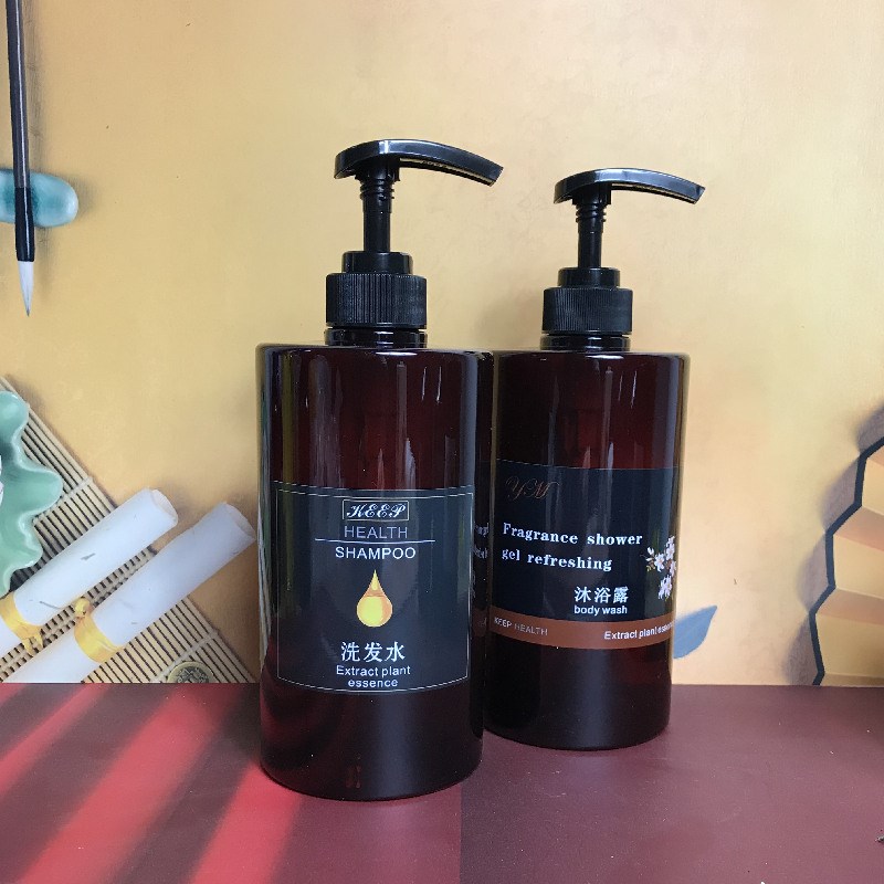 750ml洗发水沐浴露空瓶子按压式大容量化妆品护发素洗手液分装瓶