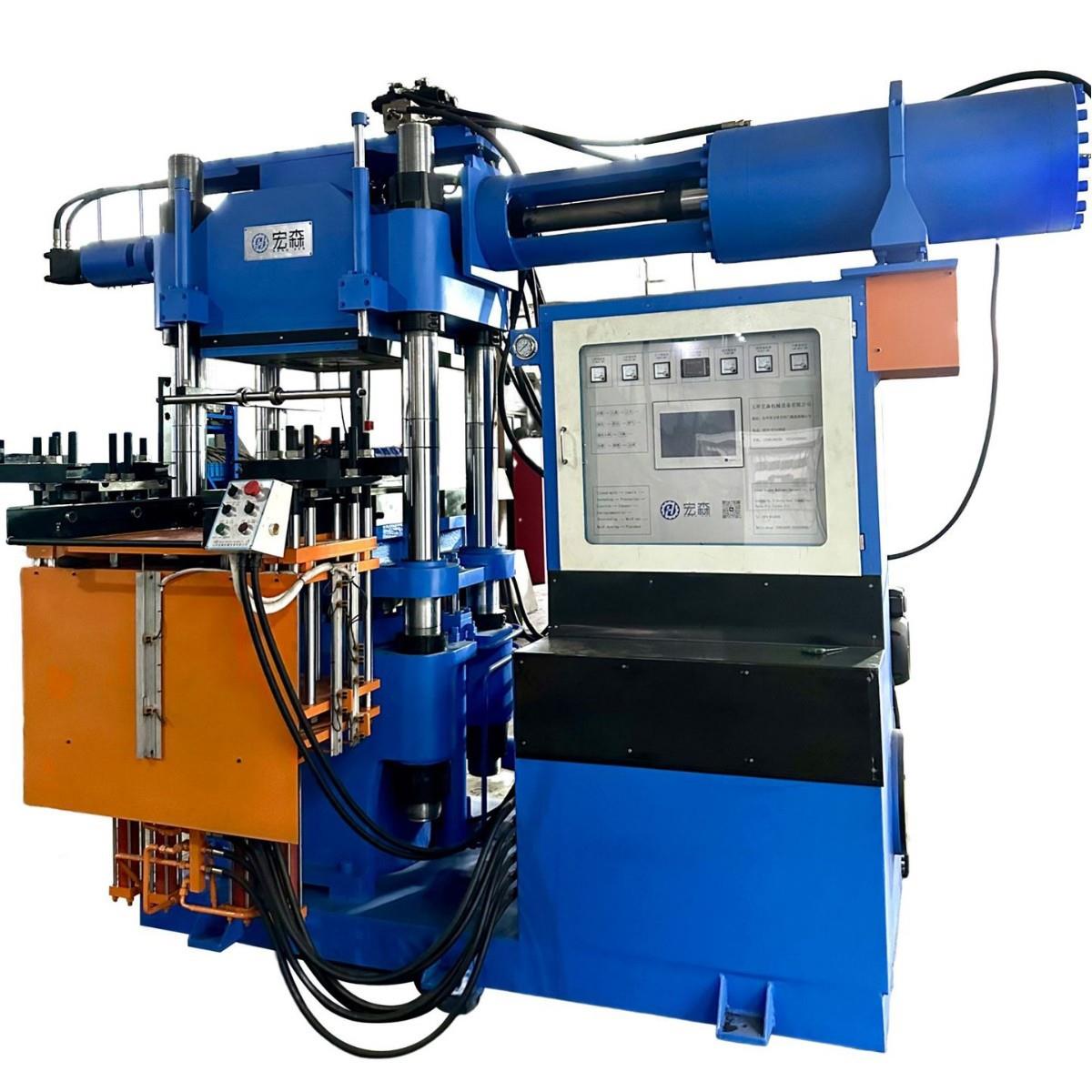 玉环宏森HSS-00吨000cc4rt新款橡胶注射成型机 汽车配件 出口