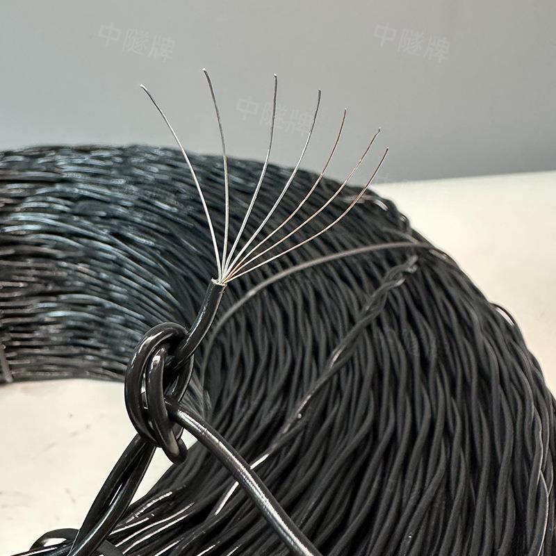 矿用轻型被复线7*2双绞三铜四钢电话线 7芯地质勘探线500米