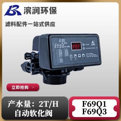 2吨自动软化阀 F69Q1 F69Q3 进出水口6分 中心管6分