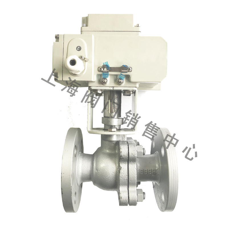 Q941F16C铸钢法兰电动球阀耐高温蒸汽油品调节阀K220VDN50658010
