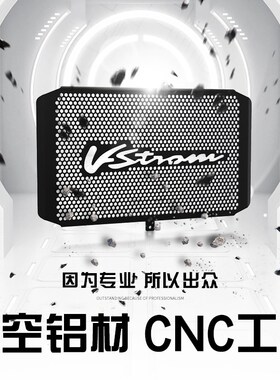 适用铃木VSTROM DL650摩托车改装水箱网防护罩散热网保护网配件