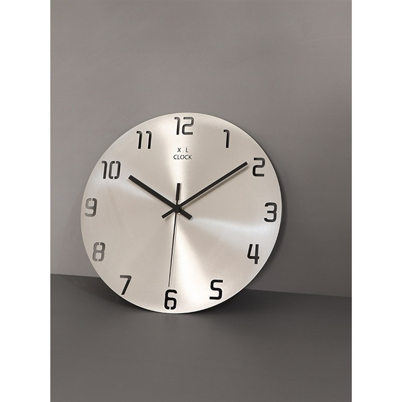 瑞典高端手工现代简约挂钟时尚个性客厅家用金属钟表数字创意时钟