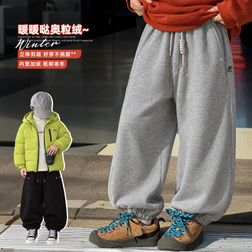 【悠悠童话】男童裤子秋冬款加绒