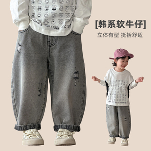【悠悠童话】男童裤子春秋款儿童牛仔裤2026新款春装男孩长裤子潮