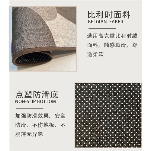 大门口进门玄关脚垫高端入户门地垫防滑家用客厅地毯卧室床边垫子