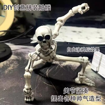 新品骷髅兵幸运13多关节可动人偶