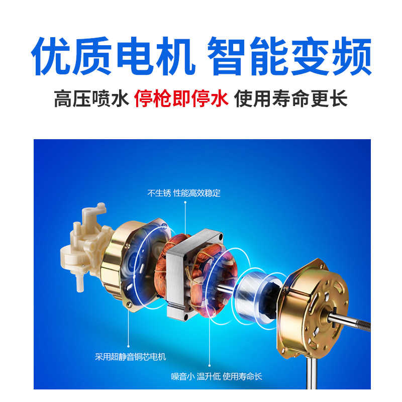 空调清洗高压水枪增压家用室内外机汽车洗车电动工具全套