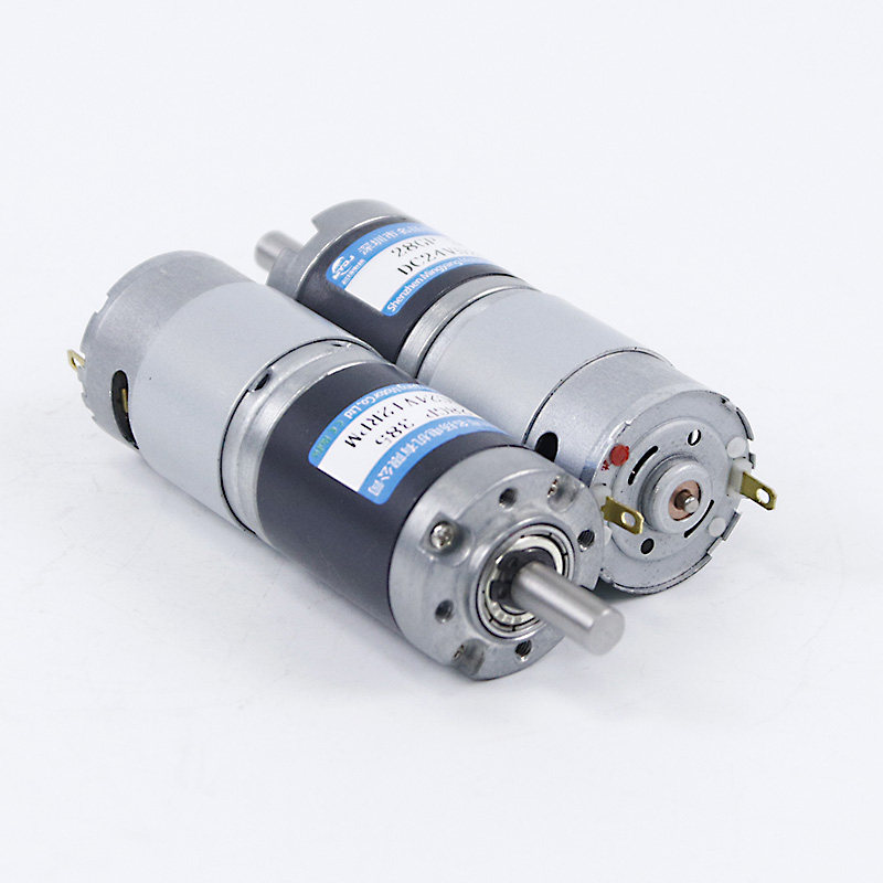 微型直流减速电机12v24v电动机28mm-385行星齿轮低速慢速马达小型