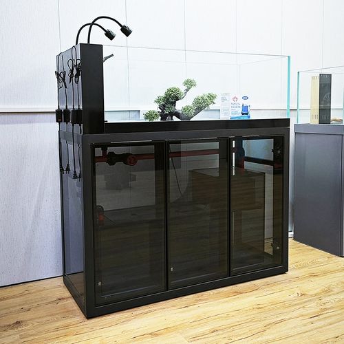 家用原生态溪流缸2025新款客厅野采鱼缸可定制超白造景底滤鱼缸