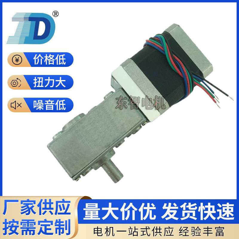 DZ58-42BY涡轮蜗杆步进减速电机 智能升降茶几桌12V微型直流电机
