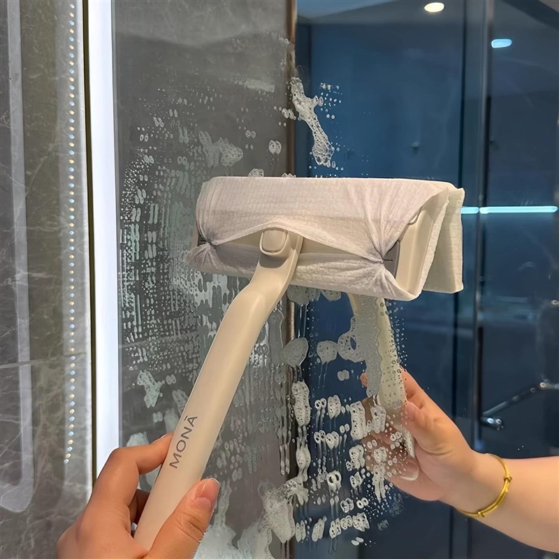 洗脸巾小拖把一次性洗面巾二次利用家用懒人拖把夹布平板迷你拖把