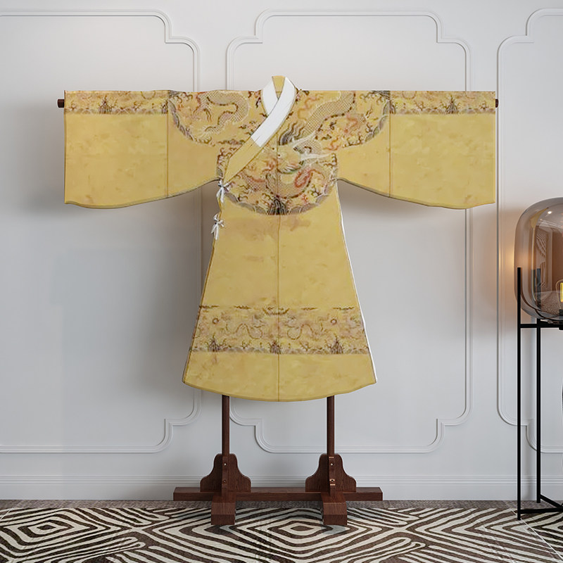 新款实木和服展示架 汉服挂衣架展示架T型号唐朝服装展示戏服龙袍