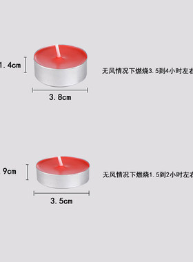 干锅蜡烛耐烧酒精腊固体商用火锅耐烧保温煮茶无烟味燃料固体圆形