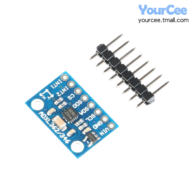 ADXL346三轴加速度传感器模块 I2C/SPI接口/倾斜感应 代替ADXL345