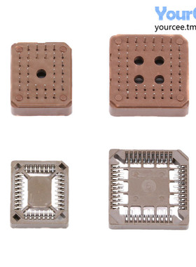 PLCC32 PLCC44 贴片插槽 直插插槽插座IC底座芯片测试座