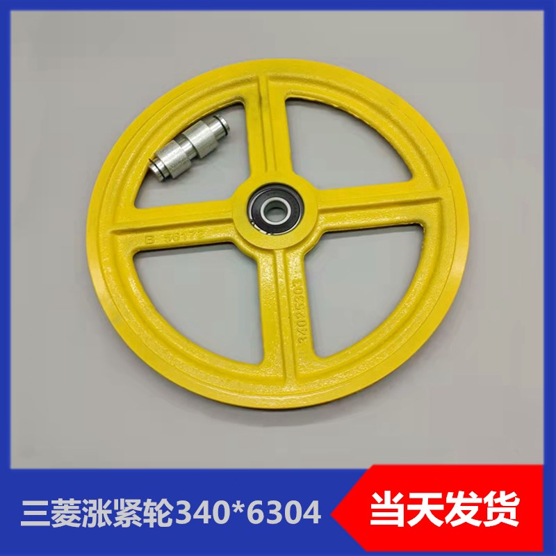 涨紧轮螺杆装置340*25*6304RS NB256172单轴承底坑限速器电梯配件图片