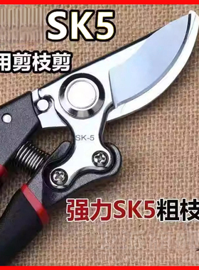 德国精工剪树枝专用剪刀园艺果树修枝剪sk5粗枝修花省力剪子园林