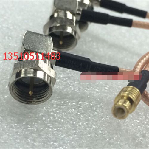 F/MCX-JJW同轴RF射频跳线 F公弯头转MCX车载信号跳线TV转MCX馈线