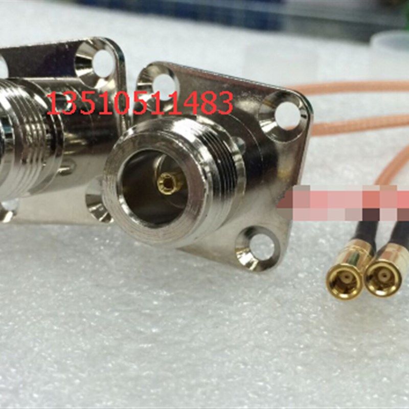 SSMB-K/N-KF射频同轴RG316跳线 SSMB转N母带法兰高频线L16转SSMB
