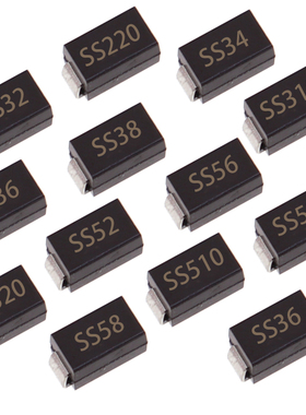 贴片SMA肖特基二极管SS220 SS36 SS34 SS310 SS52 S520 SS32 SS54
