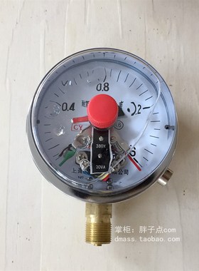 YNXC100耐震电接点压力表0-1.6MPA油压表接头M20*1.5磁助式30VA