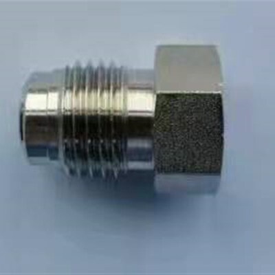 不锈钢316L内螺纹VCR堵头/镀银三件套CAP超纯净精密管Plug堵头1/4