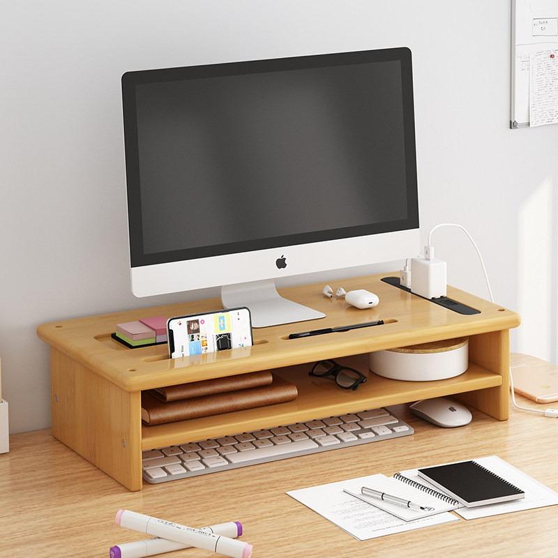 办公室桌面台式电脑显示器增高架实木收纳置物台面支架托架子楠竹,童鞋/婴儿鞋/亲子鞋,量脚器,淘宝优惠券,粉丝福利购,淘宝优惠卷