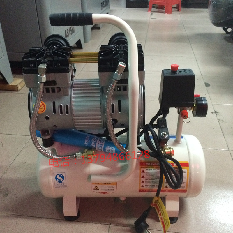 杰霸静音无油空压机JB15小型打气泵风霸FB12气泵风泵电机纯铜850W