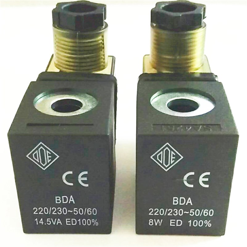 电磁阀线圈BDA 220v/230v 14.5VA/8W 下孔13上孔10 高39MM AC220V