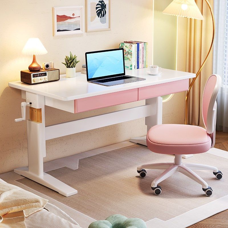 实木书桌学生家用手摇可升降写字桌子现代简约卧室靠墙儿童学习桌,童鞋/婴儿鞋/亲子鞋,量脚器,淘宝优惠券,粉丝福利购,淘宝优惠卷